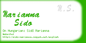marianna sido business card